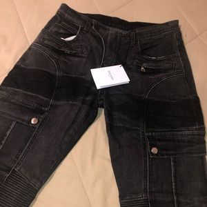 Balmain Black Biker *Authentic* 32 NEW
